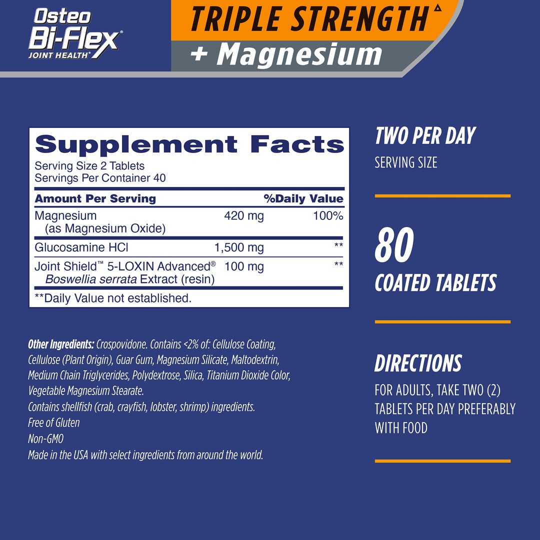 Osteo Bi-Flex Triple Strength Joint Supplement with Glu
