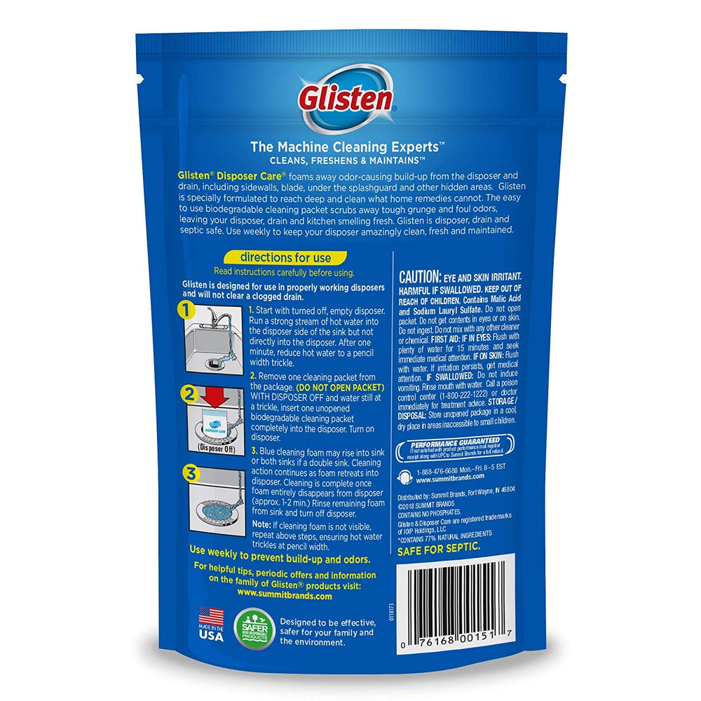 Disposer Care Garbage Disposer Cleaner, Lemon, 4 ct-2 p