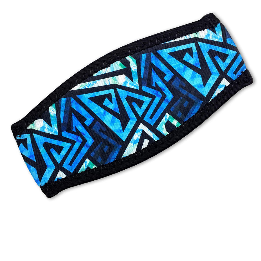 - Neoprene Cover for Dive and Snorkel Mask Strap (Ocean Blue)