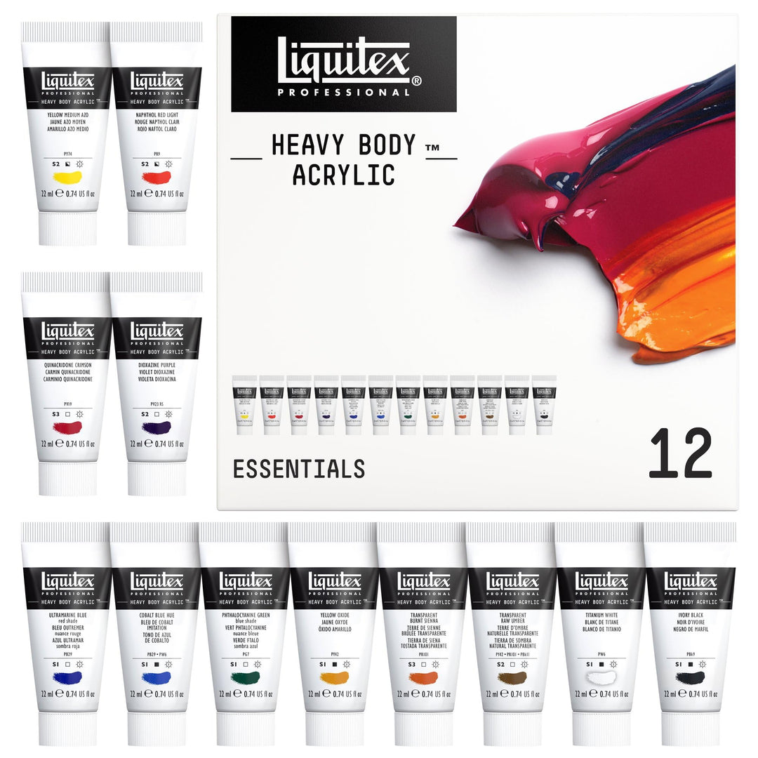 Liquitex Professional Heavy Body Acrylic Paint, 12 x 22