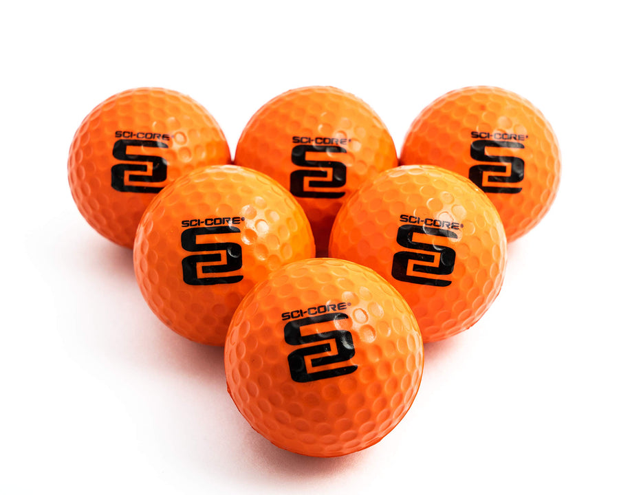 Practice Golf Balls for Kids & Adults - Real-Feel Training Golf Balls - Outdoor & Indoor Golf Practice Balls - Standard Sized (6 Pack)