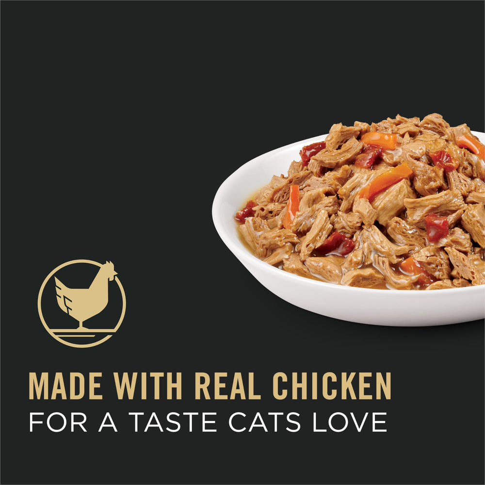High Protein Cat Food Gravy, White Meat Chicken and Vegetable Entree - (Pack of 24) 3 oz. Pull-Top Cans