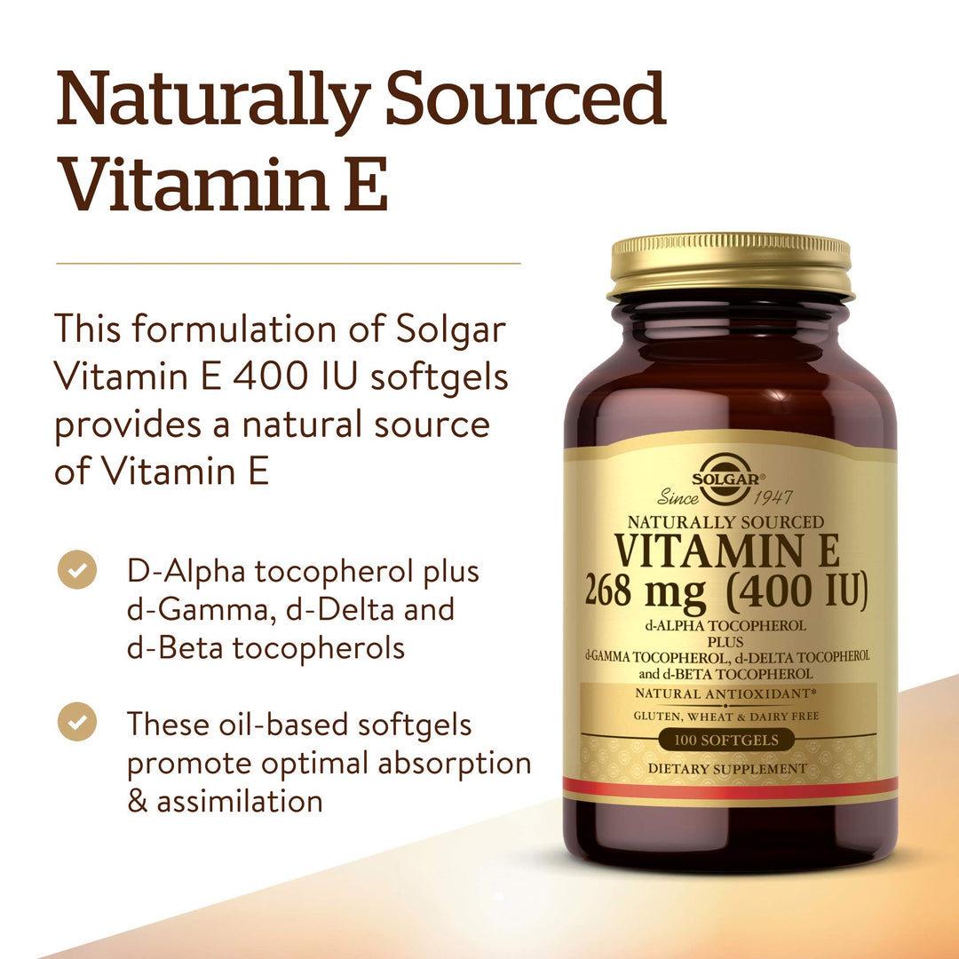 Solgar Vitamin E 268 MG (400 IU) (d-Alpha Tocopherol &a