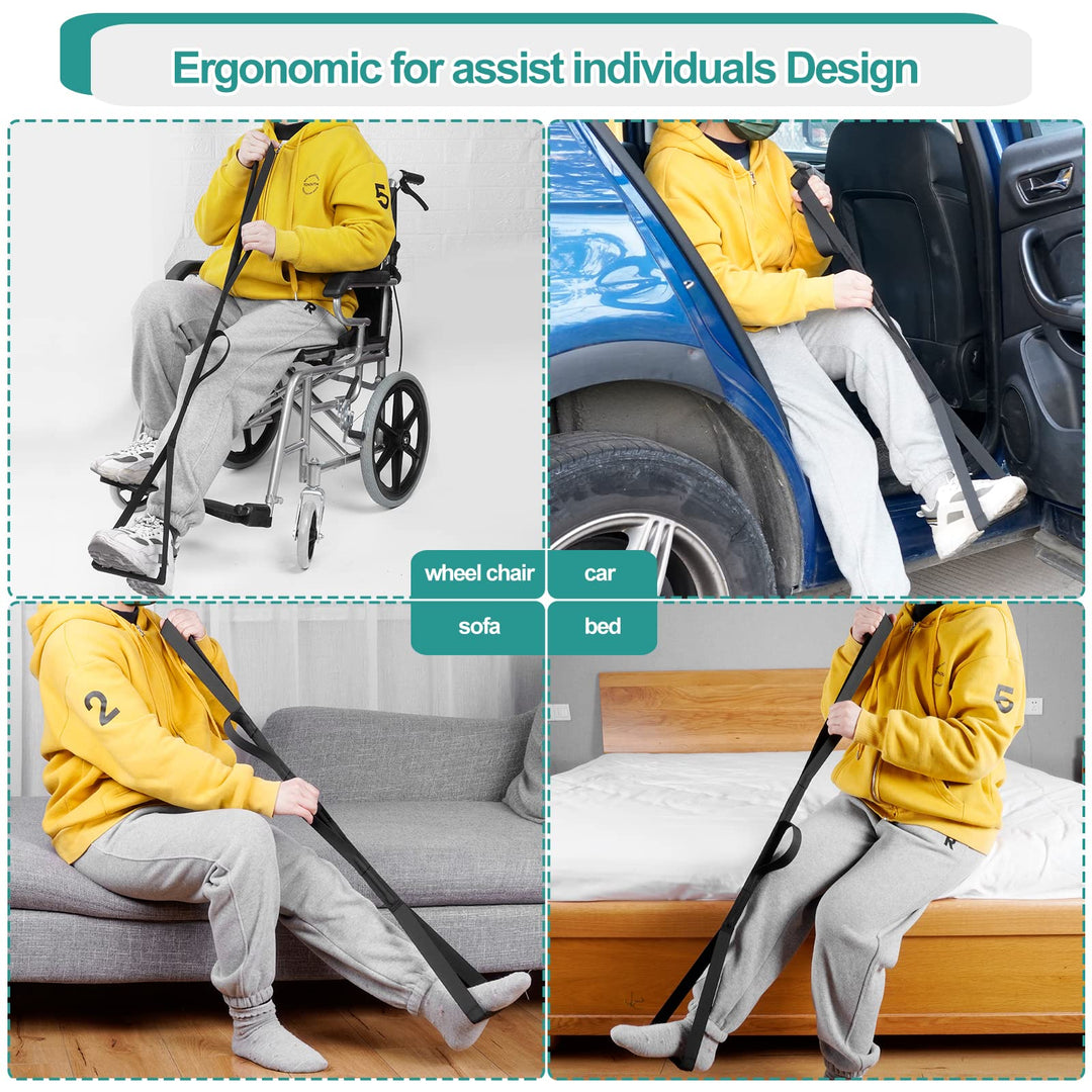 42 Inch Long Leg Lifter,Leg Strap with Large Foot Loop,Leg Lifter After Hip Replacement for Hip Kit for Seniors,Knee Replacement Recovery Aids