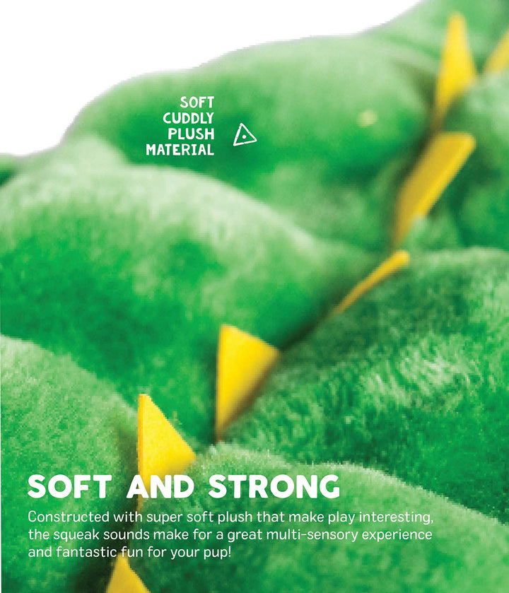 Squeaker Matz Plush Gator Dog Toy, XXL