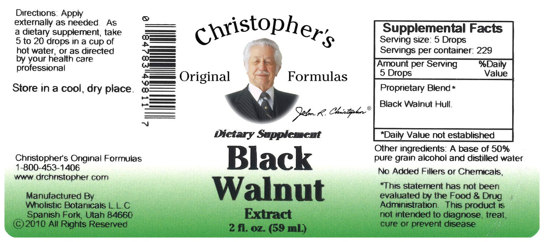 Dr Christopher&#39;s Formula Black Walnut Extract, 