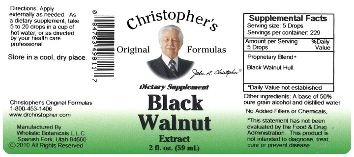 Dr Christopher&#39;s Formula Black Walnut Extract, 