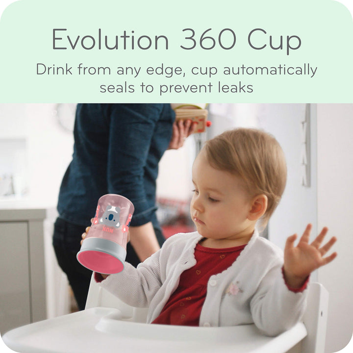 Evolution Soft Spout Learner Cup, 8 oz, 2-Pack – BPA Free, Spill Proof Sippy Cup