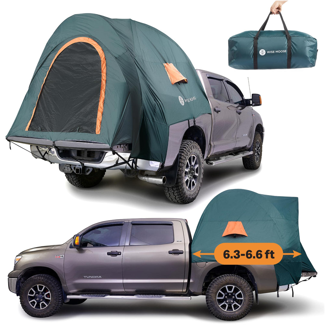 Truck Bed Tent - Fits Truck Tents for Camping 6.3-6.5 ft Bed, Waterproof &amp; Windproof Pickup Truck Tent 6.5 Foot Bed, Sturdy Truck Bed Camper Shell with Carry Bag