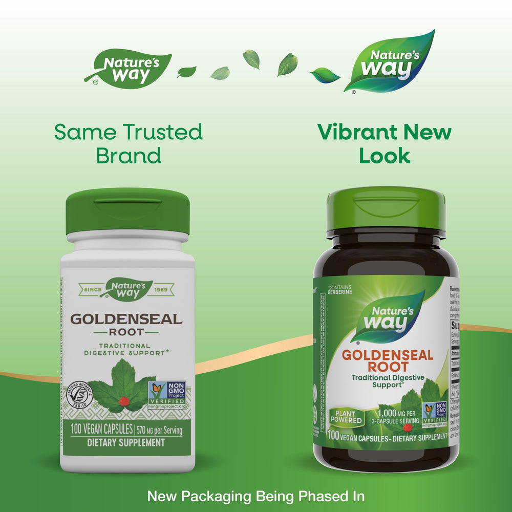 Nature's Way Goldenseal Root, 100 Capsules