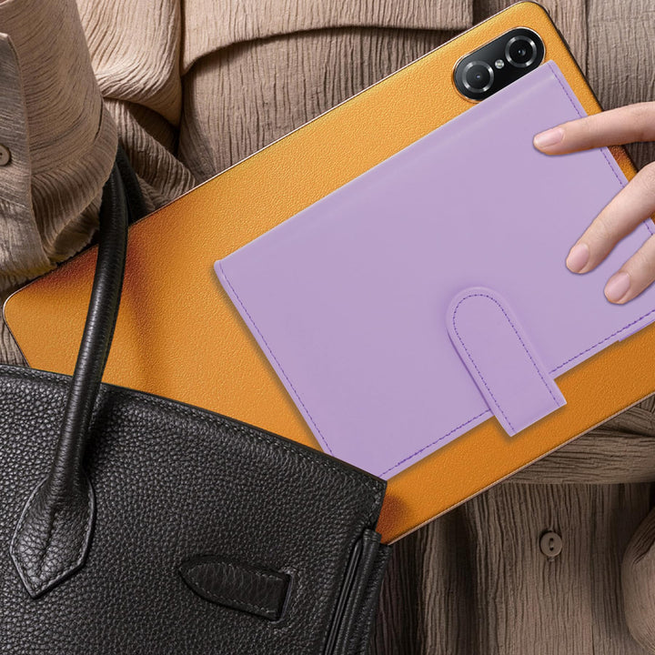Budget Binder Cash Envelopes for Budgeting Money Organizer for Cash Money Envelopes for Cash Leather A6 Budget Binder with Zipper envelopes (Purple)