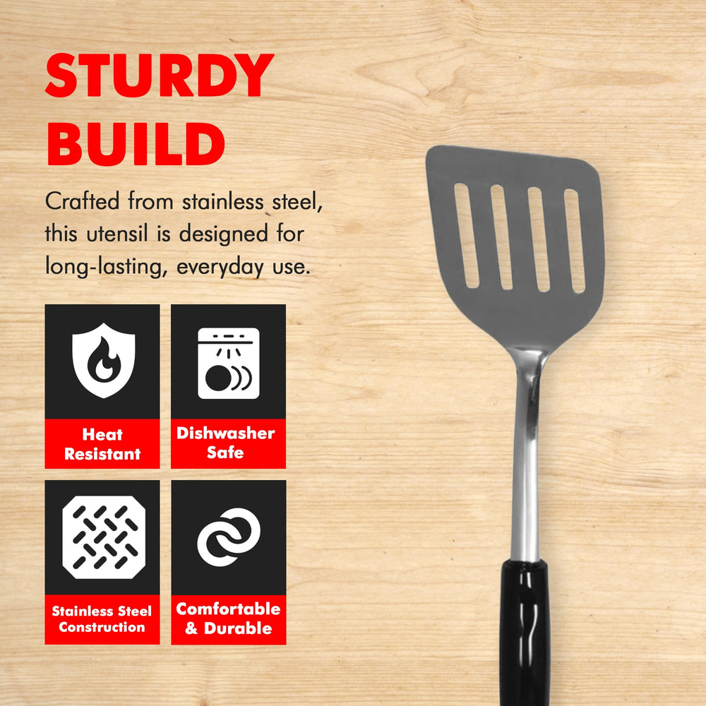 Chef Craft Heavy Duty Turner/Spatula, 13.5 Inch, Stainl