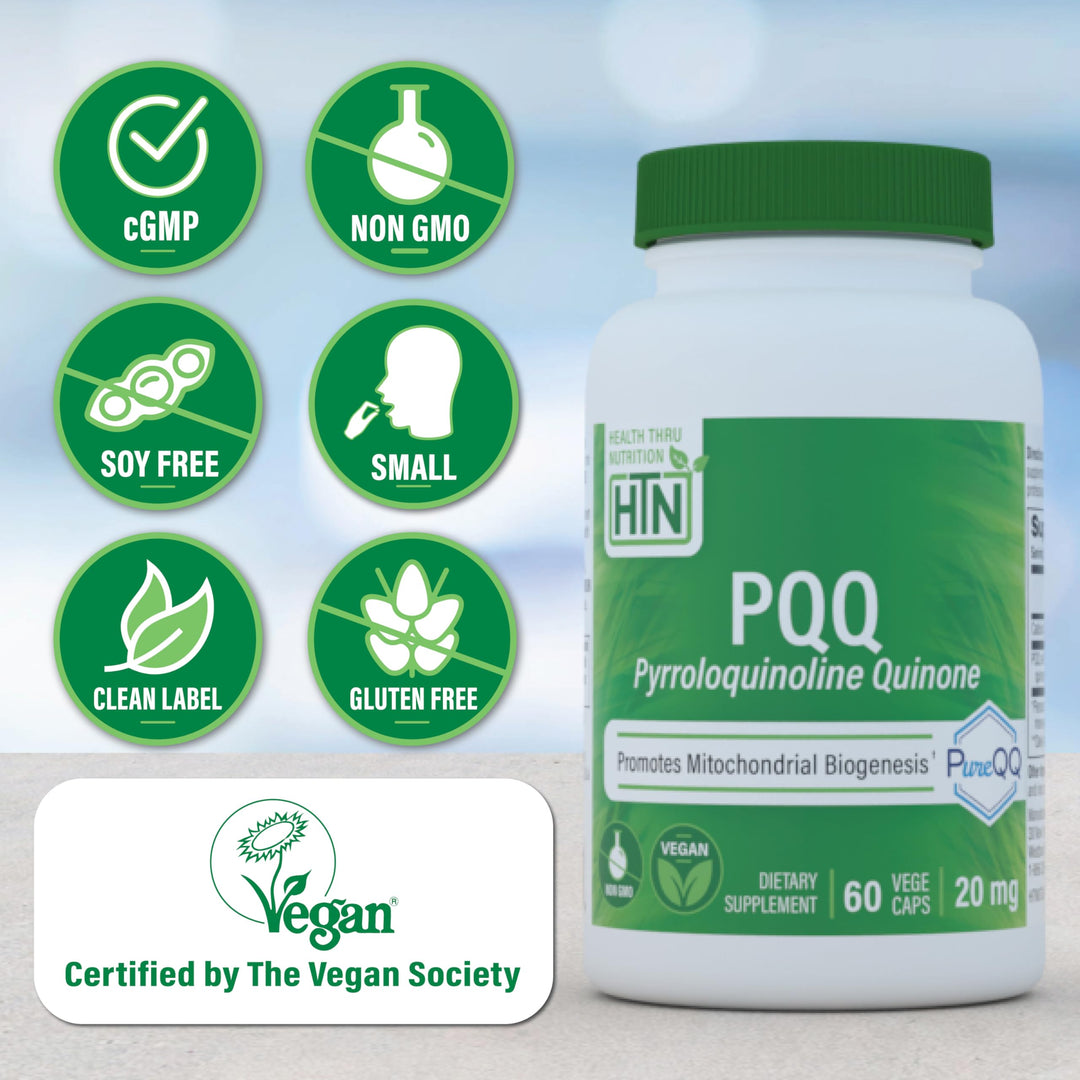 Health Thru Nutrition PQQ 20mg 60 Servings Pyrroloquino