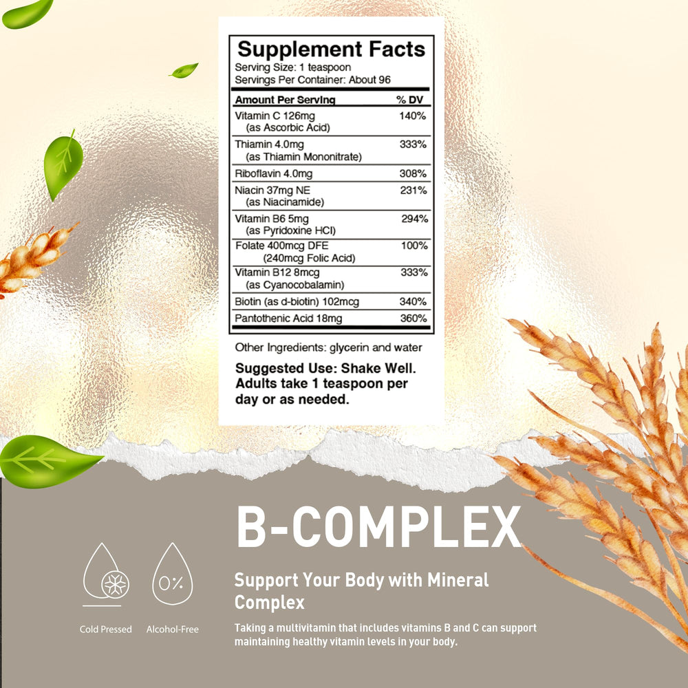 HoneyCombs Vitamin B Complex Drops – Liquid Supplement 