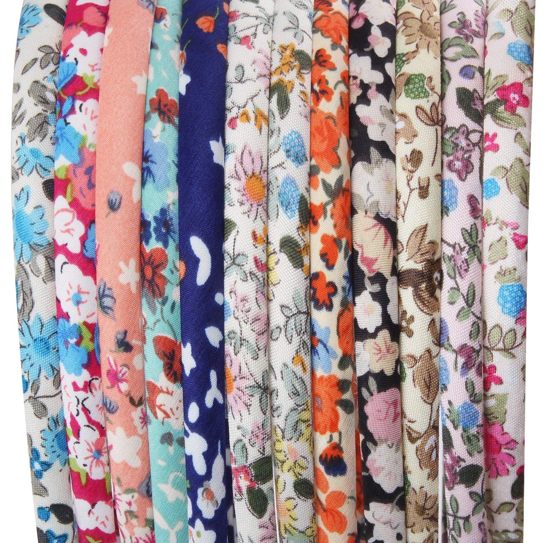 Flora Plaid Satin Girls headbands Value Pack (flora)