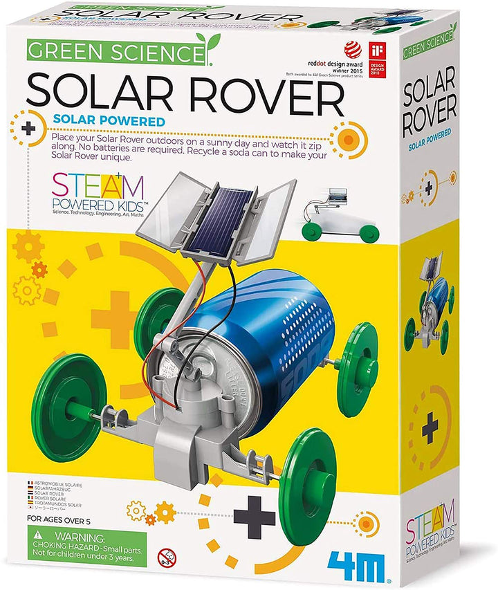 4M Green Science Solar Rover, DIY STEAM Powered Kids Sc