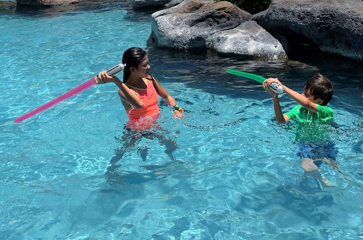 Pack of 12 Party Weight Inflatable Lightsaber- 2 Pink, 2 Red, 2 Yellow, 2 Green, 2 Blue, 2 Purple Rainbow Pack