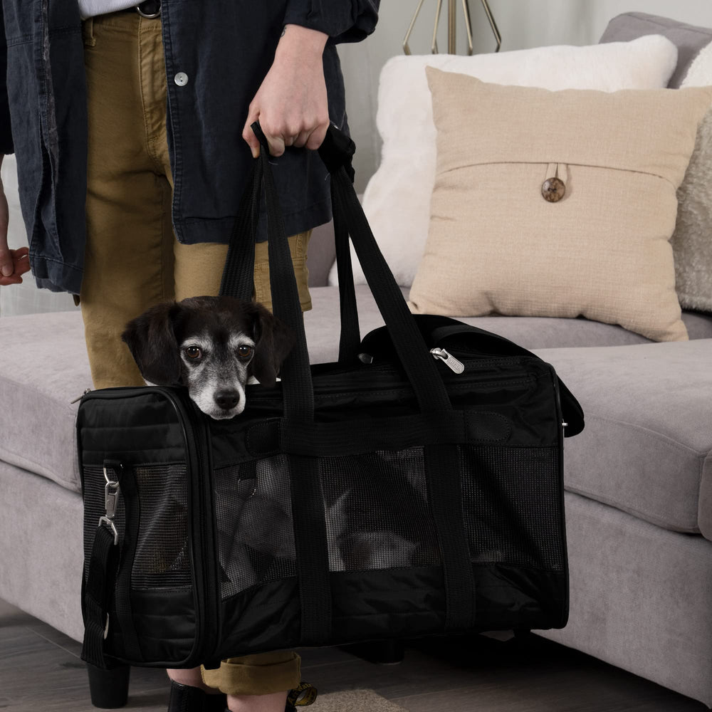 Original Deluxe Travel Pet Carrier, Airline Approved - Black, Large