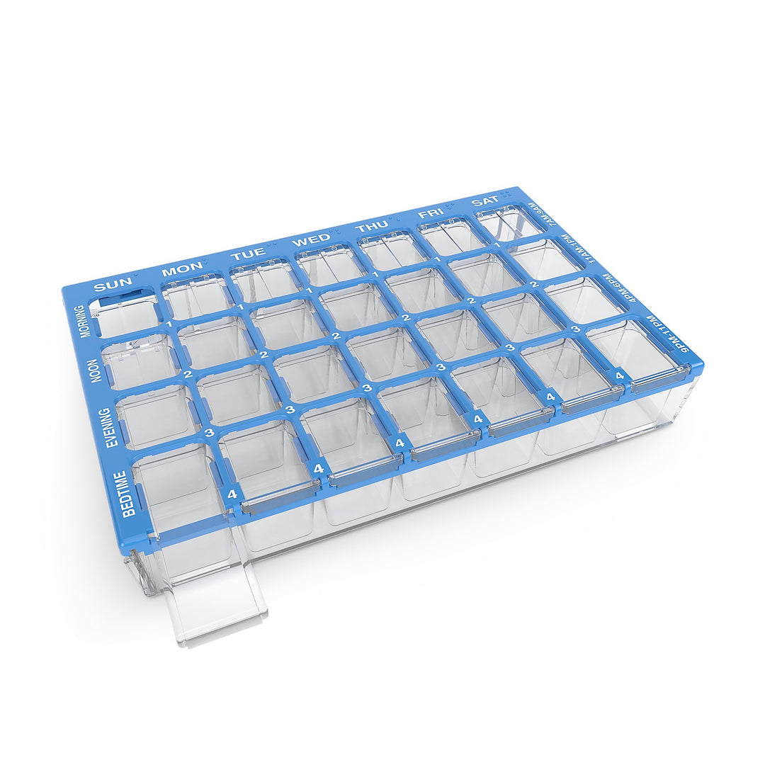Ezy Dose Four-a-day Weekly Maxi-pharmadose Medication Organizer