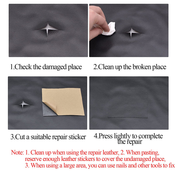 Leather Repair Patch, 14 X 53 Large Self-Adhesive Tape Patch Kit for Sofa Car Seat Furniture Jacket Shoe Fabric Repair Tear, Dark Green