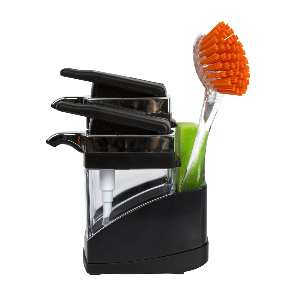 Casabella Sink Sider Duo with Sponge - (Black & Chr