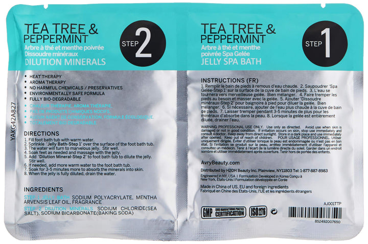 AvryBeauty Gel-Ohh Jelly Spa - Tea Tree &amp; Peppermint, 1 Pack