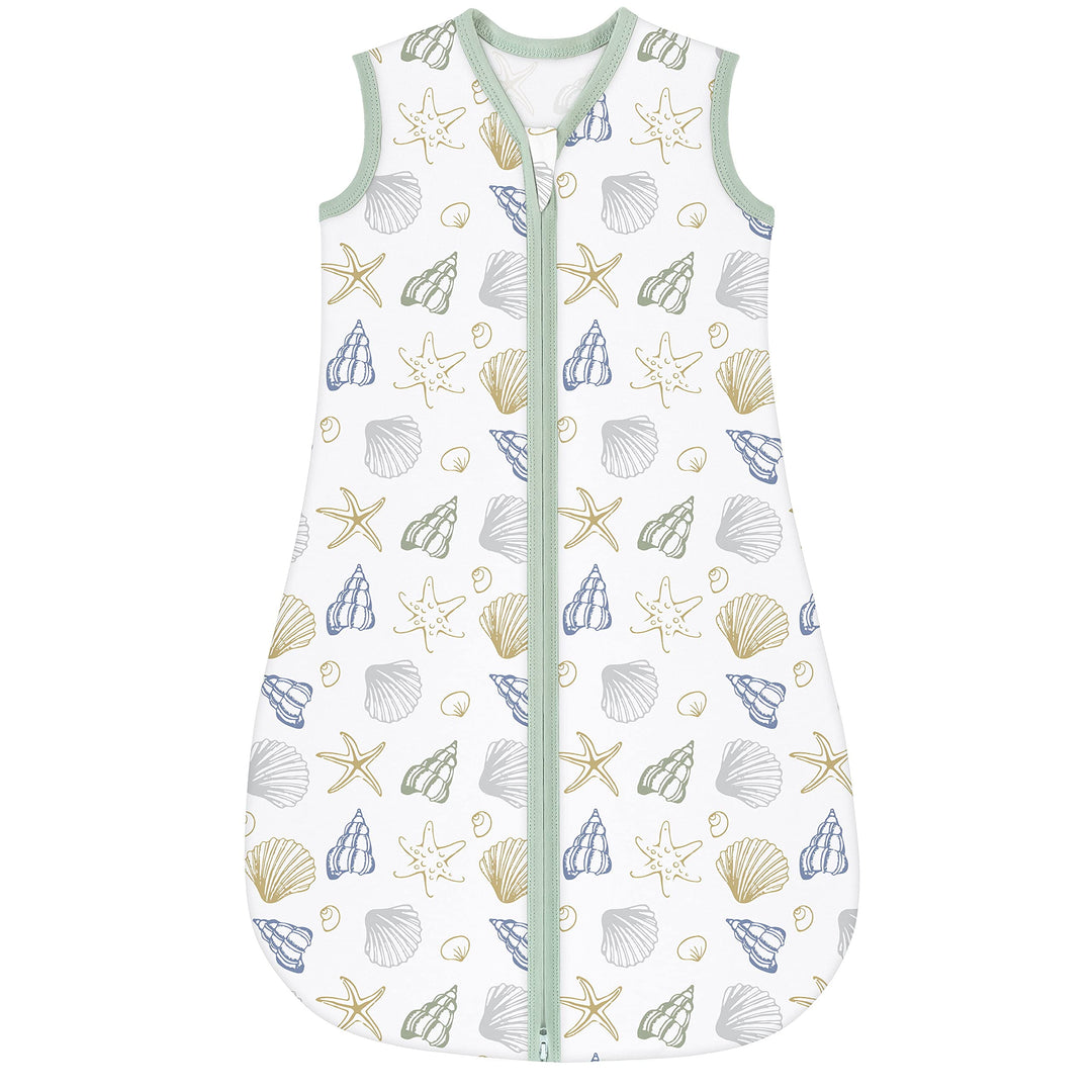 Baby Sleep Sack 0-6 Months 100% Cotton Unisex Baby Sleeping Bag 0.5 TOG Toddler Wearable Blankets Comfortable (Small)