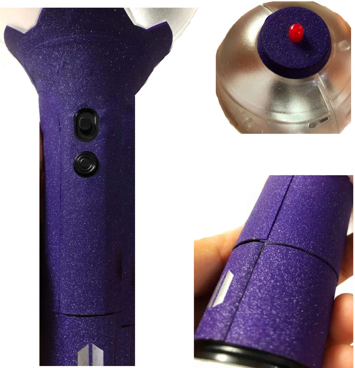 Army Bomb Ver 3 Decal Sticker Decorations for BTS Official Lightstick Adhesive DIY Sticker Make Your Armybomb Special Bangtan Boys (Purple(Ver3))