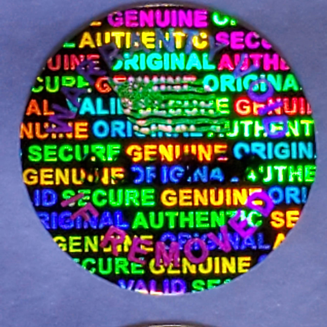 Golden Color 14 MM (0.53 inch) Round with Serial Number Hologram Labels Tamper Evident Stickers Security Void Seals Labels - Brand (500)