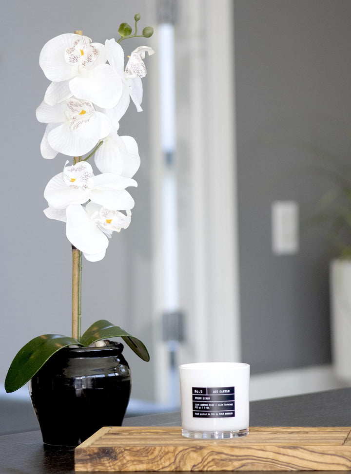 | Jasmine Infused Bergamot | Luxury Scented Soy Jar Candle | Hand Poured in The USA | Highly Scented &amp; Long Lasting- 9 Oz.