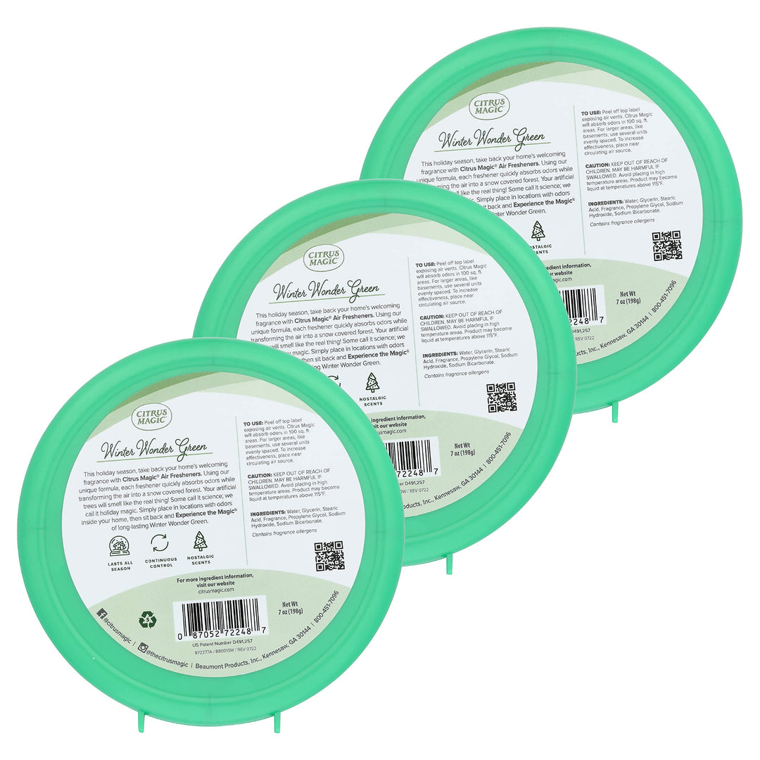 Citrus Magic 3-Pack Holiday Fragrance Solid Air Freshen