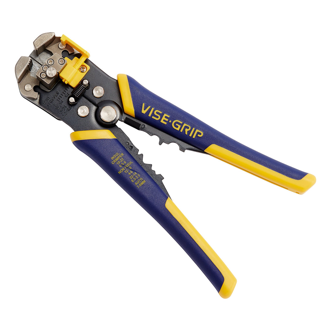 VISE-GRIP Wire Stripper, 2 inch Jaw, Cuts 10-24 AWG, ProTouch Grip for Maximum Comfort (2078300)