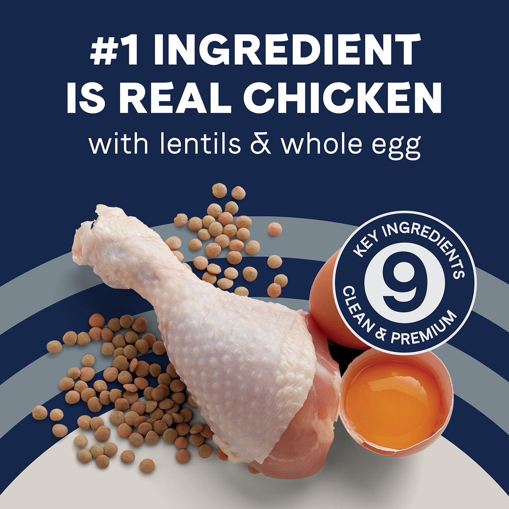Canidae Pure Limited Ingredient Premium Puppy Dry Dog Food, Real Chicken, Lentil & Whole Egg Recipe, 22 lbs, Grain Free