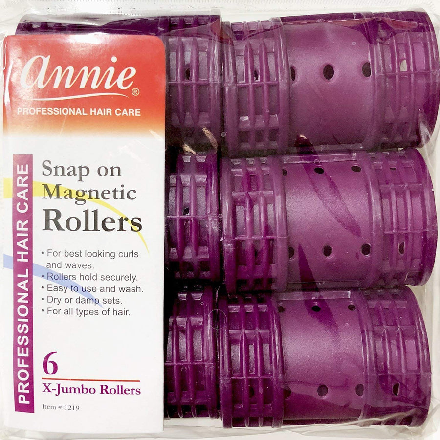 Snap on Magnetic Rollers 6 pack X-Jumbo #1219