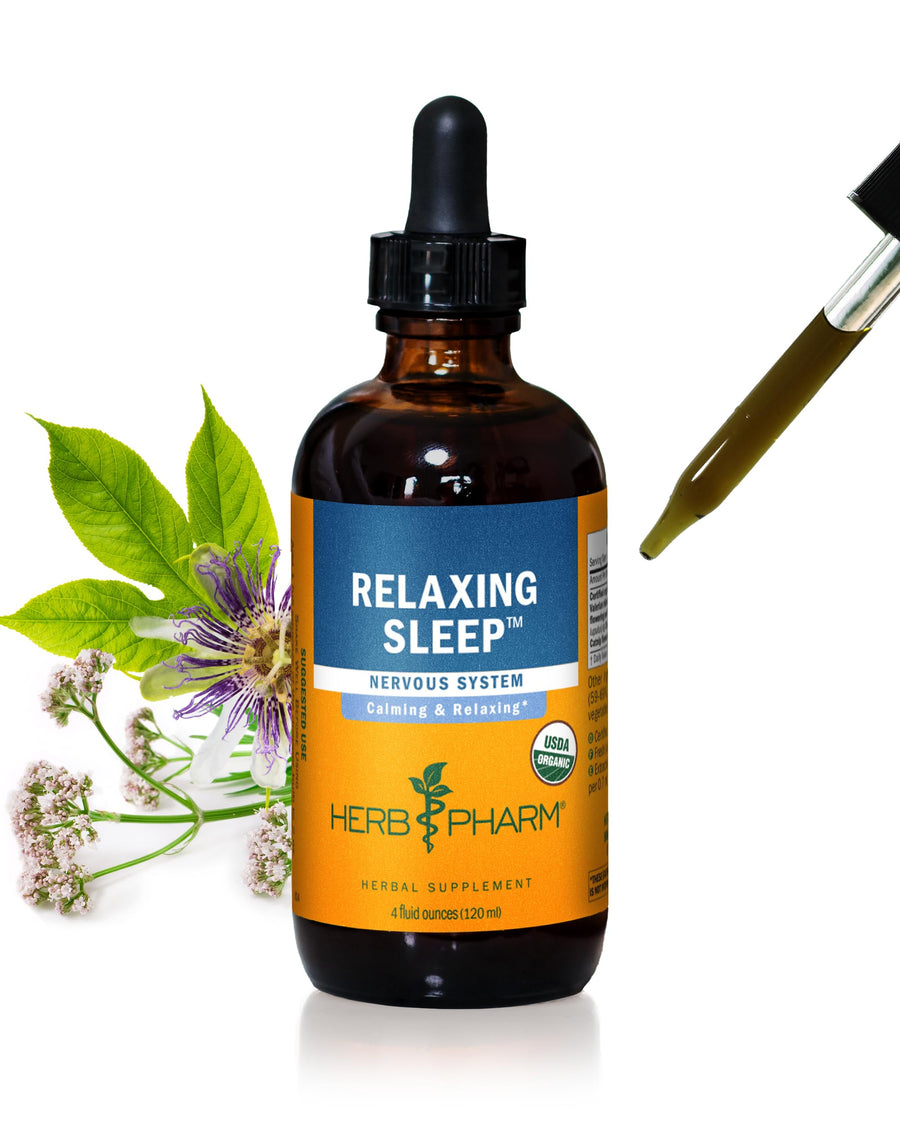 Relaxing Sleep Herbal Formula with Valerian Liquid Extract - 4 Ounce (Pack of 1)