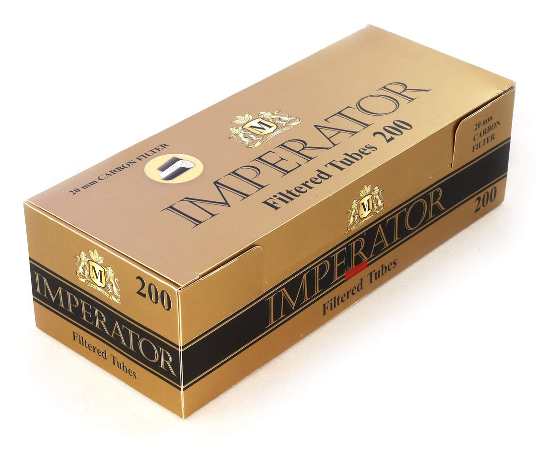 Imperator Carbon 200 filtered Cigarette tubes Black col