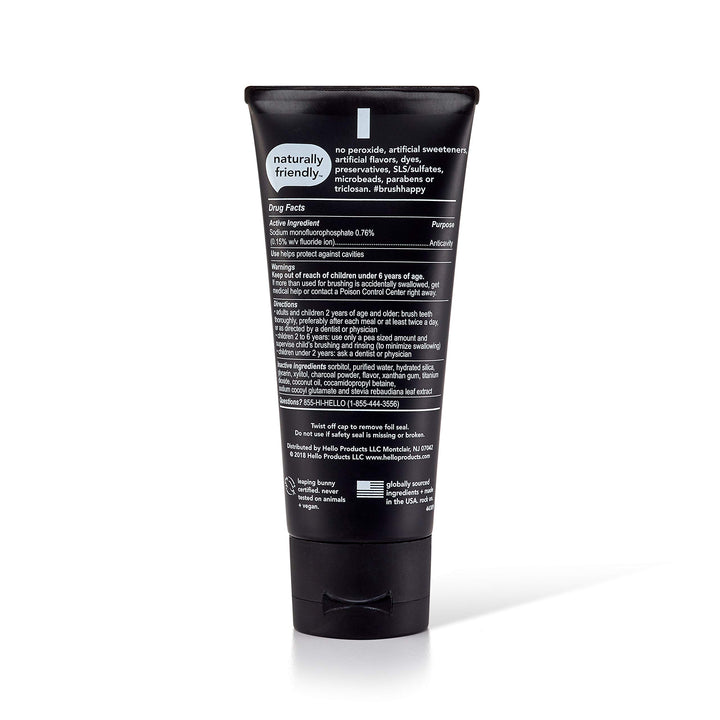 Hello Oral Care Activated Charcoal Fluoride Whitening T