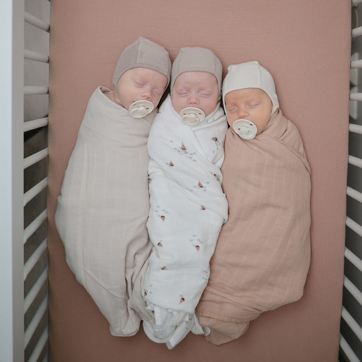 mushie Muslin Baby Swaddle Blanket | 100% Organic Cotto