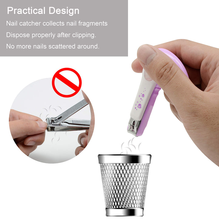 Baby Nail Clipper with Nail Catcher and Nail File (Violet)