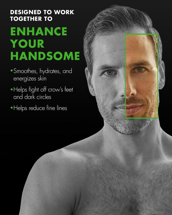 Mens Skin Care Set, Anti-Aging Skin Care Routine for Men (System Level 3) - Men&#39;s Skincare Set for Fines Lines Includes Face Wash, Scrub, Moisturizer, Eye Cream, &amp; Face Serum