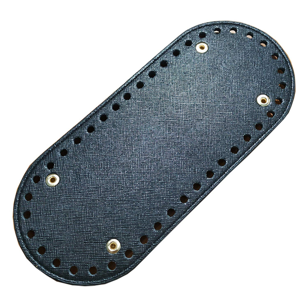 DIY Knitting Crochet Bag Nail Bottom Shaper Pad Weaving Bag Pet Insert Cushion Base with Holes for Shoulder Bag Handbag Accessories Purse Making (Deep Brown)
