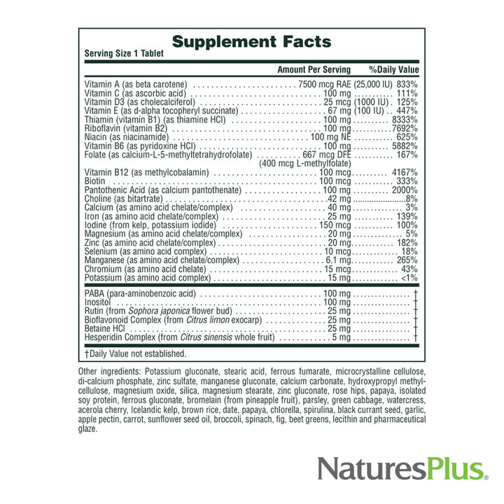 Natures Plus Ultra II Daily - 60 Tablets - Multivitamin