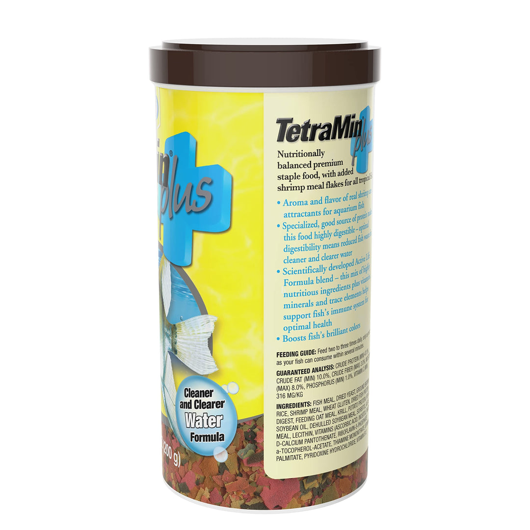 Min Plus Tropical Flakes, Cleaner and Clearer Water Formula 7.06 Ounce (Pack of 1)