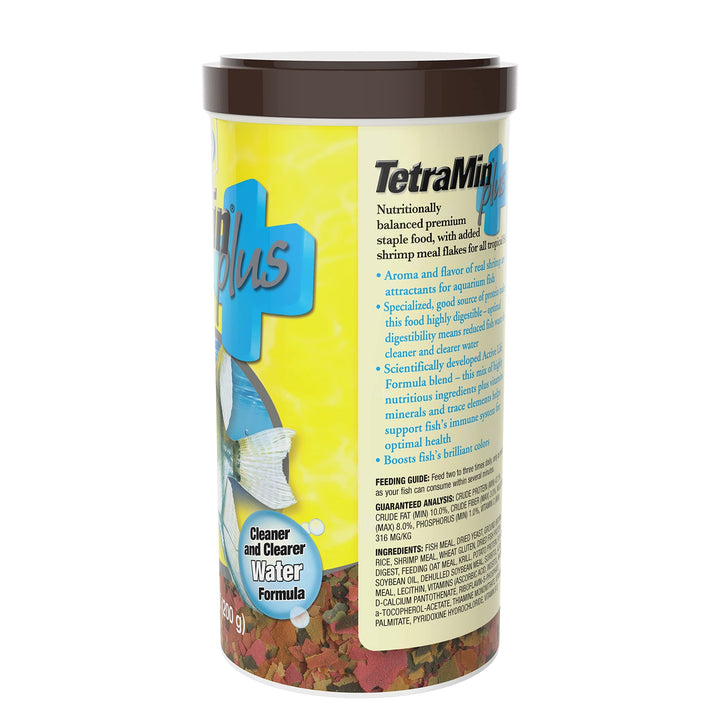 Min Plus Tropical Flakes, Cleaner and Clearer Water Formula 7.06 Ounce (Pack of 1)