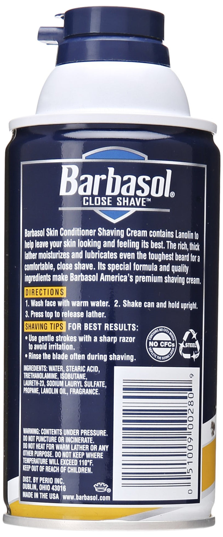 Skin Conditioner Thick and Rich Shaving Cream for Men, 10 Ounce