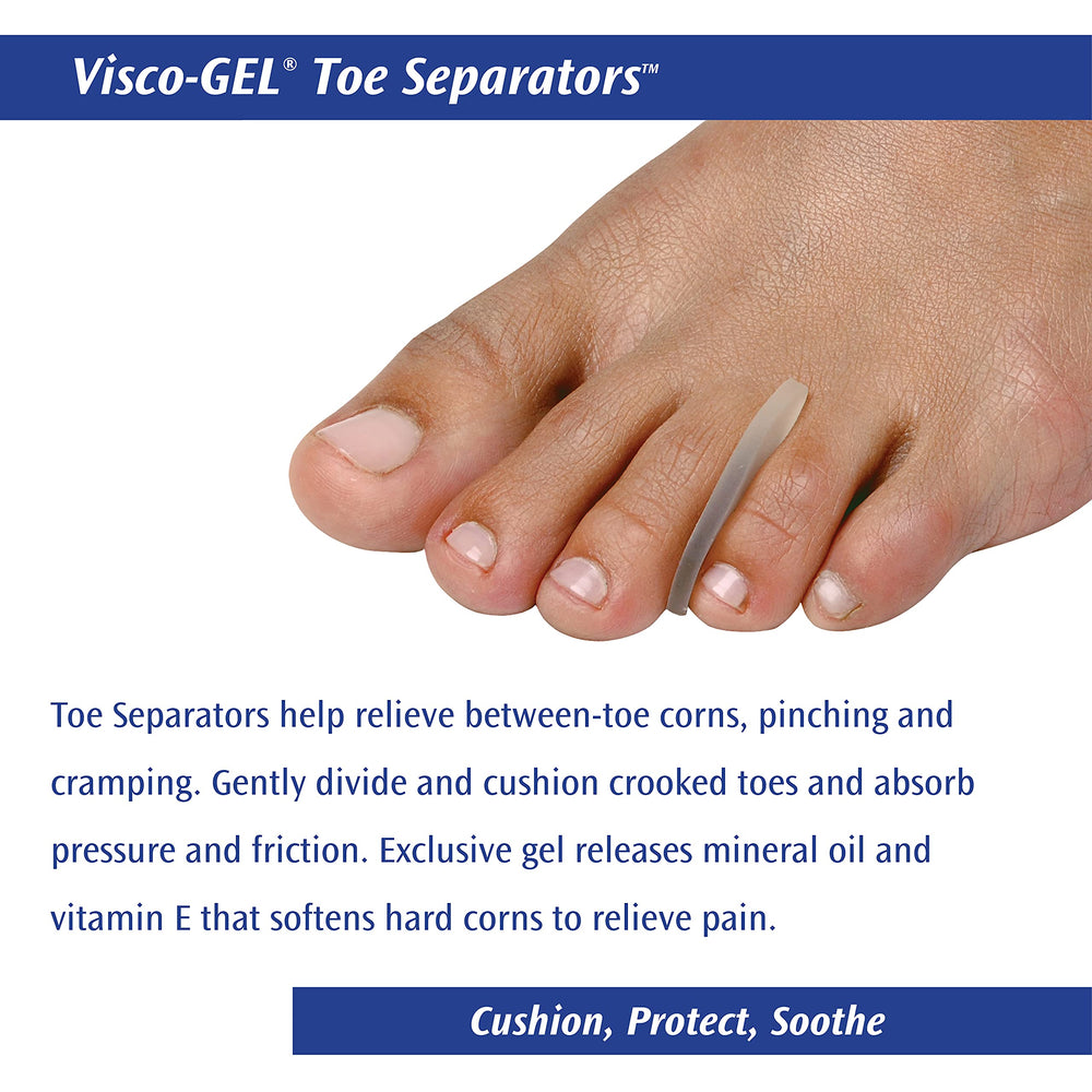 Pedifix Visco-gel Toe Separators, 2-Count (Pack of 2)