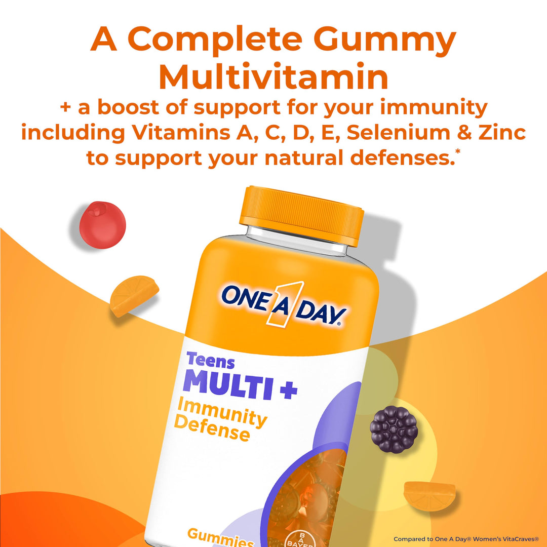 ONE A DAY Teen Multi+ Immunity Defense Vitamins, Multiv