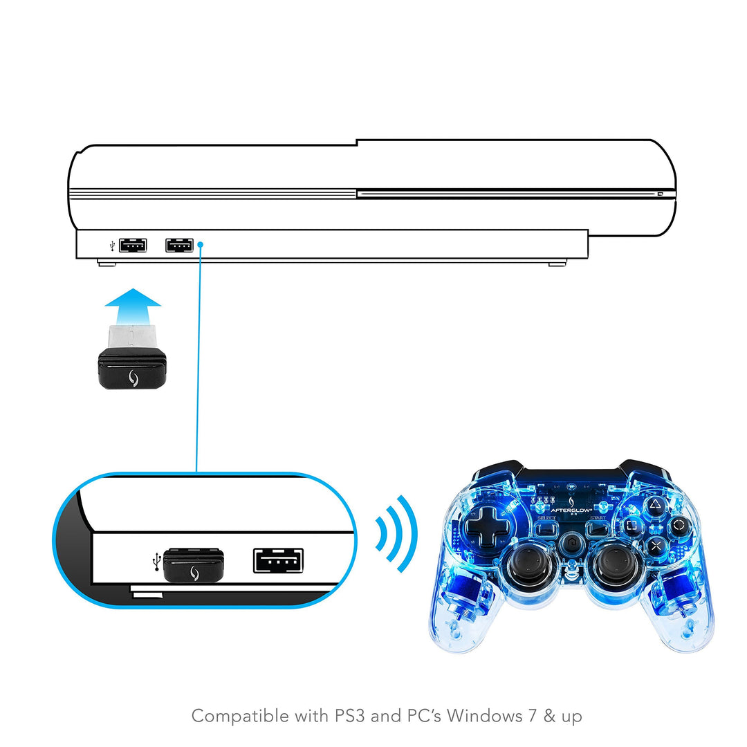 Afterglow Wireless Controller: Signature Blue - PS3