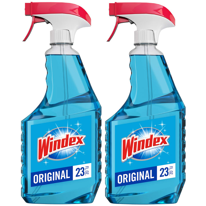 Windex Glass Cleaner Trigger Bottle, Original Blue, 23 
