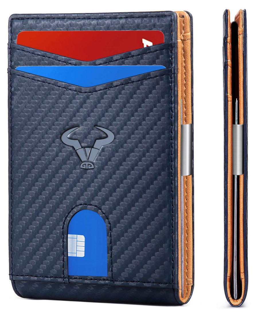 BULLIANT Slim Wallet Men, Leather Wallet Front Pocket C
